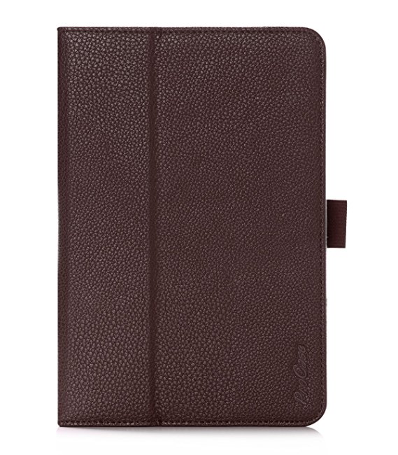 ProCase Samsung Galaxy Tab S2 8.0 Case - Stand Folio Cover Case for 2015 Galaxy Tab S2 Tablet (8.0 inch, SM-T710 / T715), with Hand Strap, auto Sleep/Wake (Brown)