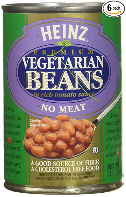 Heinz Vegetarian Beans in Tomato Sauce, 16 oz, 6 pk