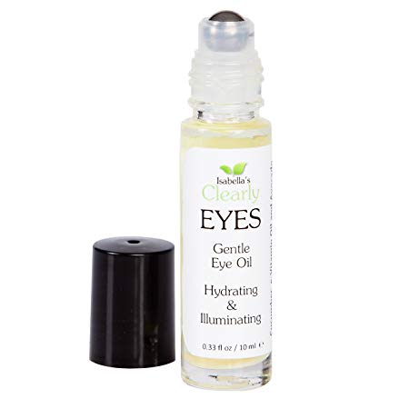 Isabella's Clearly EYES. All Natural Eye Serum to Hydrate, Illuminate, Firm. Anti Aging Oil reduces fine lines, dark circles, under eye puffiness. All Natural w/Avocado, Coconut, Vitamin E. 0.3 Oz