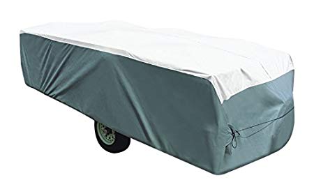 ADCO 22891 Pop Up Trailer Tyvek & Polypropylene Cover - 8'1" to 10',Gray