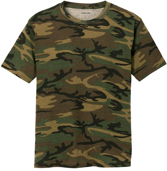 Joe's USA Camoflauge T-Shirts- Camo Tees in 6 Colors and Sizes S-4XL