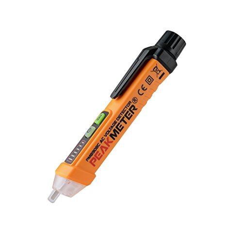 Protech Voltage Tester, Non Contact Voltage Detector, Electrical Tools Tester Pen Type Circuit Testers 50-60Hz Auto Power-off Sound And LED Alarmed AC 12-1000V Test Pencil With Flashlight, PM8908C