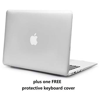 MacBook Pro 15 Retina Case Cover – Treasure21 Slim fit Smart protection Soft rubber coating Smooth better grip Hard case shell cover for Macbook Pro 15 Retina A1398 (Crystal Clear)