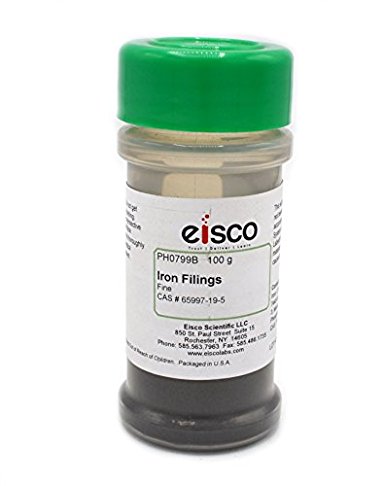 Eisco Labs Fine Iron Filings, 100g in Sprinkler Jar - Made in the USA