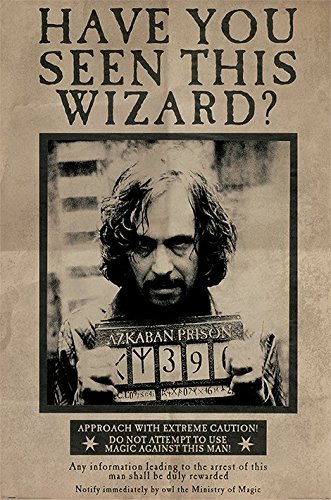 Harry Potter And The Prisoner Of Azkaban - Movie Poster / Print (Wanted: Sirius Black) (Size: 24" x 36") (By POSTER STOP ONLINE)