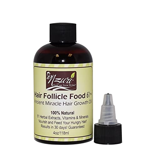 Nzuri Hair Follicle Food 61 Ancient Miracle Hair Growth Oil 4oz