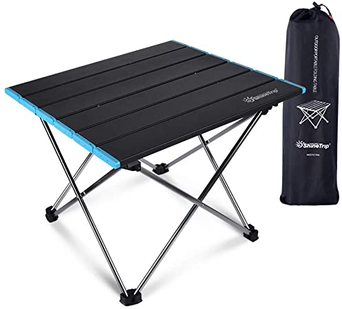 Ultralight Camping Table, Mini Portable Folding Table with Aluminum Table Top and Carry Bag for Dining & Cooking, Picnic, BBQ, Beach and Outdoor