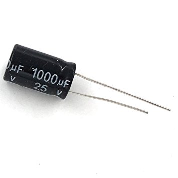 McIgIcM 1000uf capacitor,10pcs Aluminum electrolytic capacitor 1000uf 25v 1017