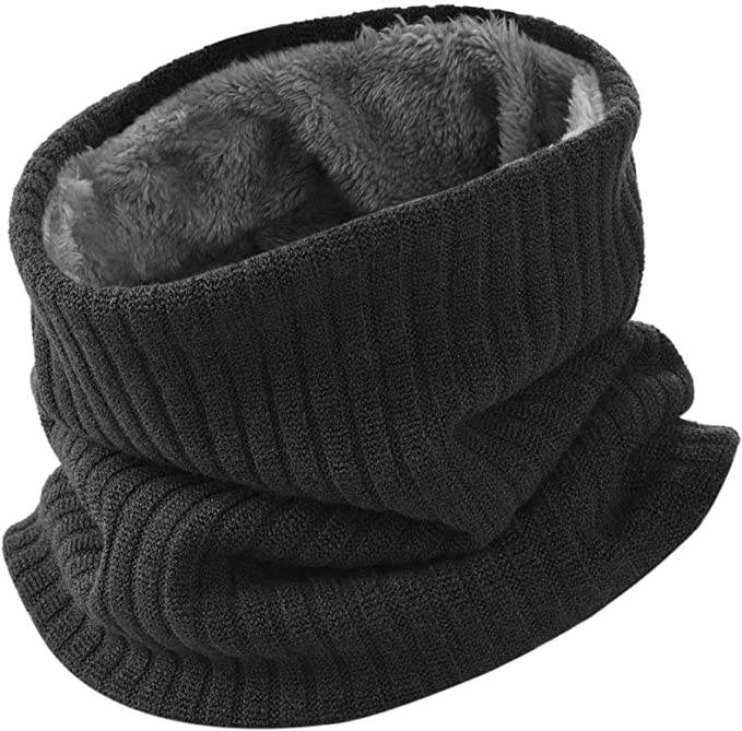 VBIGER Unisex Knitted Scarf Thick Winter Circle Scarf Thermal Neck Warmer for Outdoor Sports