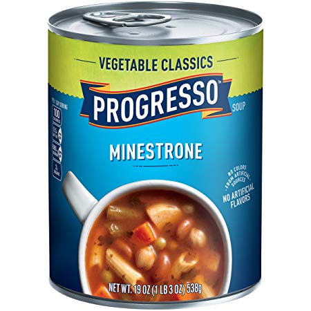 Progresso Soup, Vegetable Classics, Minestrone Soup, 19 oz Can
