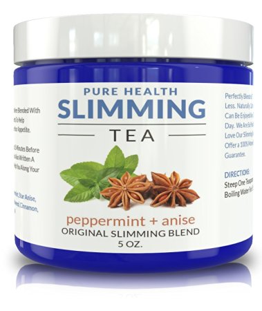 My Diet Chef Herbal Weight Loss Tea - Slimming Appetite Suppressant & Detox Drink with Peppermint & Star Anise. 50% More with New Packaging.