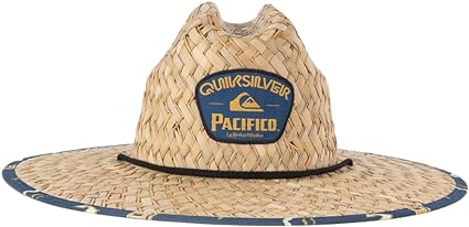 Quiksilver mens Kick Back Straw Lifeguard Sun Hat