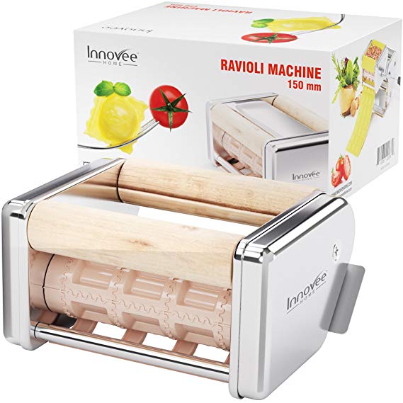 Innovee Ravioli Maker Attachment - 150 mm Detachable Ravioli Cutter – Works With Innovee Pasta Maker & Other Brands – Stainless Steel Ravioli Machine