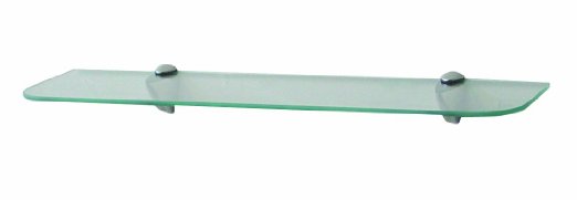 John Sterling KT-0134-624SN Glass Shelf Kit, Satin Nickel, 6-Inch by 24-Inch