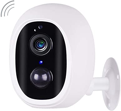 [2021 New] Tonton Full HD 1080P Wireless Security Rechargeable Battery-Powered Camera Outdoor, Home Security Bullet Camera Weatherproof with 5200mAh Super Capacity, 2-Way Audio, PIR Motion Detection & Alert Push, Clear Night Vision and Full Metal Housing, Support Cloud Storage & Micro SD Card up to 64GB