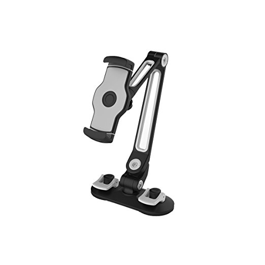 Suptek 360 Degree Adjustable Stand/Holder with Suction Cups for Tablets(up to 11 inches) and Car Kit for iPad iPhone Samsung Asus Tablet Smartphone and more LD-203C