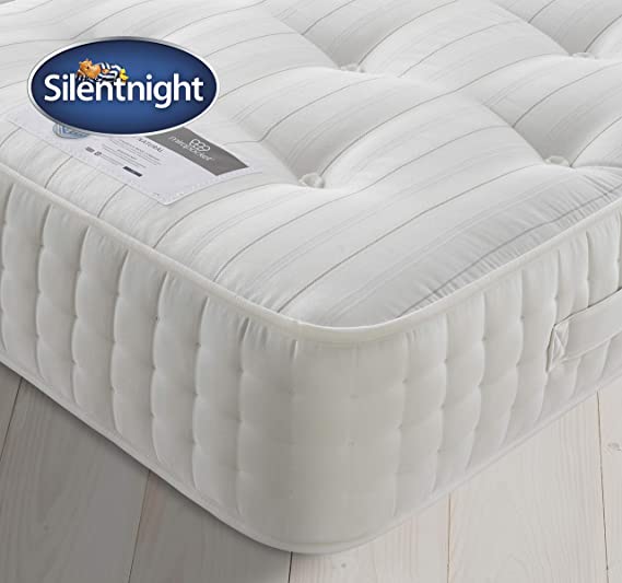 Silentnight 1400 Pocket Natural Wool Mattress | Tailored Back Support | Firm | Double