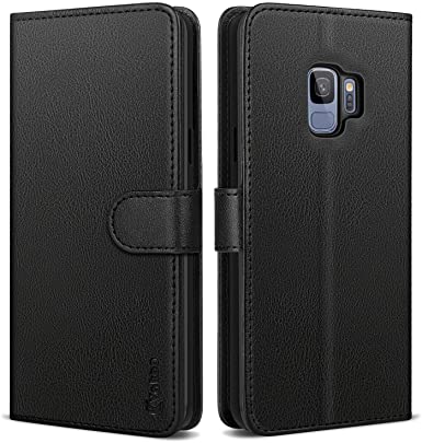 Vakoo Wallet Series Phone Case for Samsung Galaxy S9 - Black