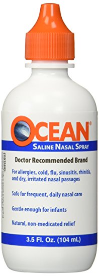 OCEAN Saline Nasal Spray 3.5 oz (Pack of 2)