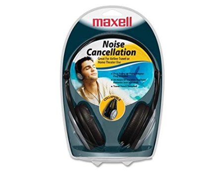 Maxell HPNC-III Foldable Lightweight Noise Cancellation Headphones