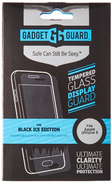 Gadget Guard Black Ice Edition Tempered Glass Screen Guard for iPhone 6 - Retail Packaging - Clear
