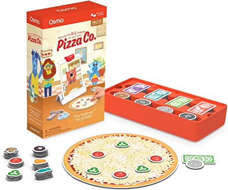 Osmo - Base for Fire Tablet - 2 Hands-On Learning Games   Pizza Co. Game Bundle (Ages 5-12) Fire Tablet Base Included