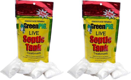 GreenPig Solutions 53 Concentrated Formula Live Septic Tank Treatment, 2 Year Supply