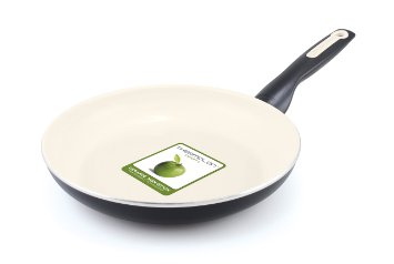 GreenPan Rio Ceramic Non-Stick Fry Pan, 10", Black