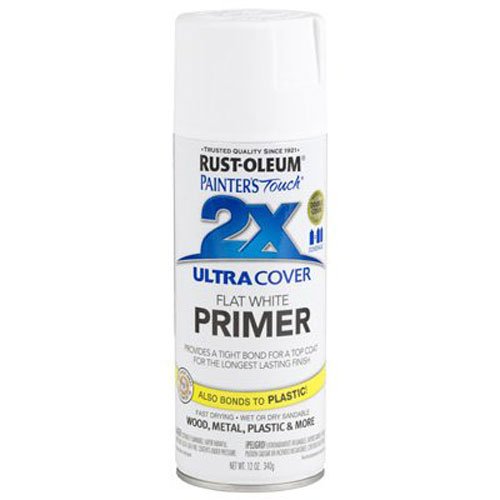 Rust-Oleum 249058 Painter's Touch Multi Purpose Spray Paint, 12-Ounce, White Primer