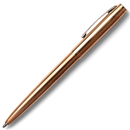 Fisher Space Pen Space, Upside Down, Extreme Ballpoint Pen, Raw Brass (M4RAW)