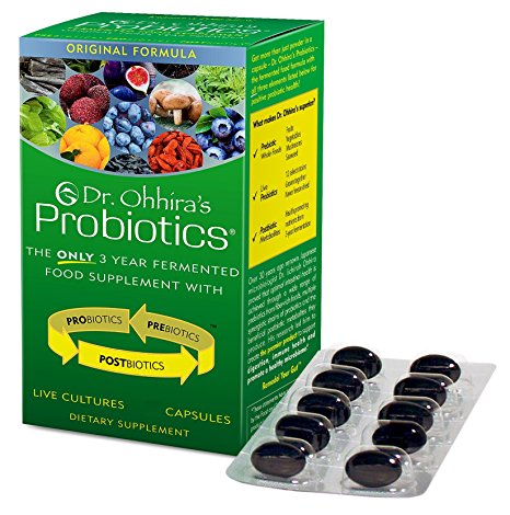 Dr. Ohhira's Probiotics Original Formula 100 Count 3 Year Fermented Food Supplement with Probiotics, Prebiotics, and PostBiotics