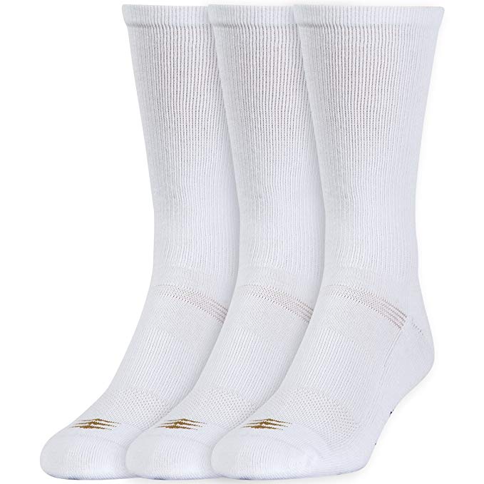 PowerSox Men's 3-Pack Cushion Crew Socks with Coolmax