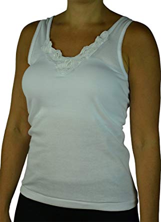 Alfa Global Womens, Misses 100% Cotton Pack of 3 Rib Knit Camisole