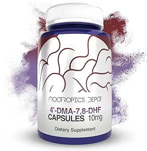 Nootropics Depot 4'-DMA-7,8-DHF Nutritional Supplement Capsules | 10mg | 30 Count | 4'-DMA-7,8-Dihydroxyflavone