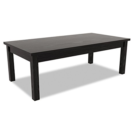 Alera VA7548BK Valencia Series Occasional Table, Rectangle, 47-1/4 x 20 x 16-3/8, Black