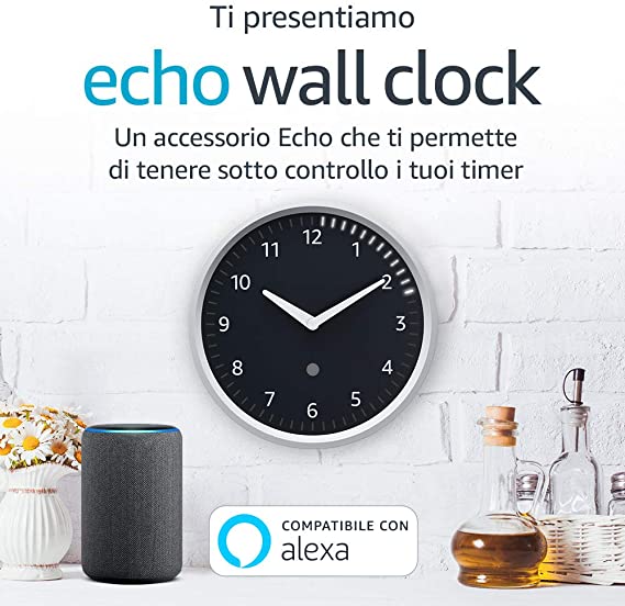 Echo Wall Clock - Tieni sotto controllo i tuoi timer. Richiede un dispositivo Echo compatibile