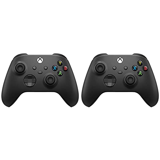 Microsoft QAT-00001 Xbox Wireless Controller - Carbon Black (2-Pack)