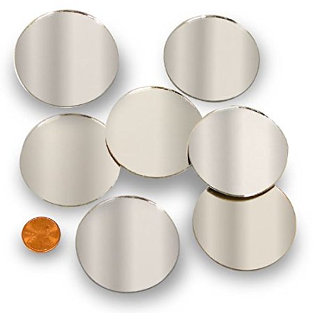 Round 2" Mini Mirror Can Be Used in Many Craft Projects & Mosaics (60 Pcs)