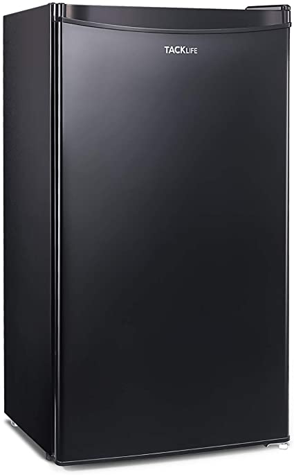 Compact Refrigerator, TACKLIFE 3.2 Cu.Ft Mini Fridge with Freezer, Low noise suitable for Bedroom, Office or Dorm, with Adjustable Remove Glass Shelves, Contemporary Classic Black - MPBFR321