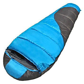 SiCoHome Sleeping Bag Outdoor Warm Weather Teen Ultra-Compactable Lightweight Sleeping Bag for Hiking Camping with Compression Bag
