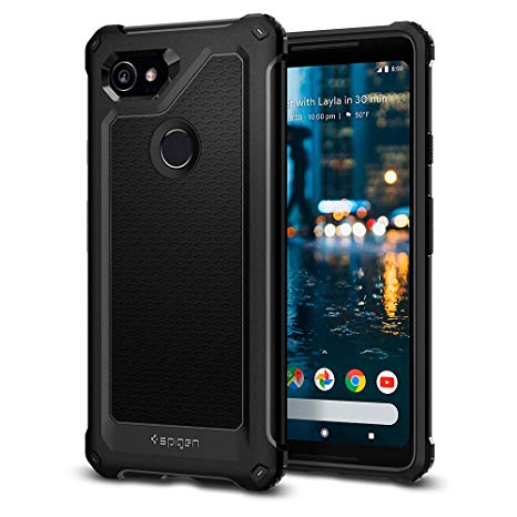 Spigen Google Pixel 2 Xl Rugged Armor Extra Case - BLACK