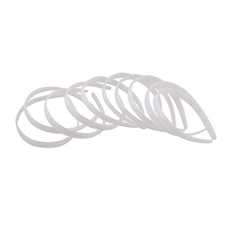3/5" Width White Plastic Headbands-36 Pcs Total Headbands to Create Individualized and Personalized Hair Accessories