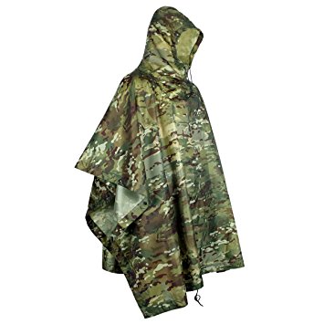 FREE SOLDIER Light Weight Raincoat Outdoor Ripstop Rain Poncho