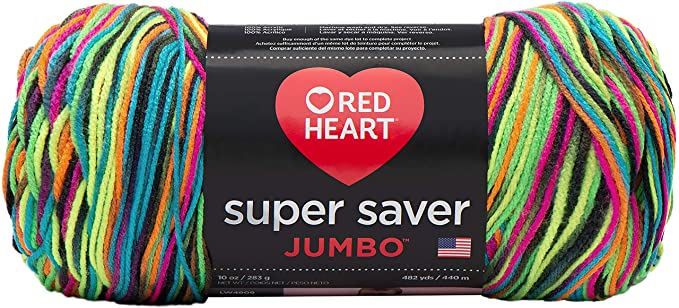 Coats & Clark Red Heart Super Saver Jumbo Blacklight