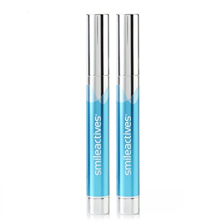 Smileactives – Advanced Teeth Whitening Pens – Hydrogen Peroxide Treatment with Vanilla Mint Flavor – Duo Pack/Travel Size 0.11 Ounce Each