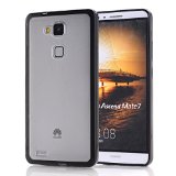 Arbalest HUAWEI Mate 7 Case Hybrid Bumper PC Hard Back Cover Non-Slip Shock Absorbent Perfect Slim Fit TPU Armor Hybrid Case for HUAWEI Ascend Mate7 60 inch - Black Arbalest Retail Packing