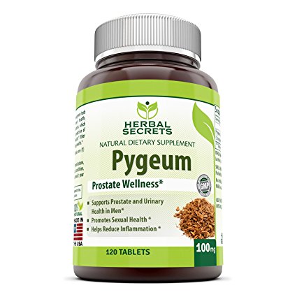 Herbal Secrets African Pygeum Extract - 100mg, 120 Tablets