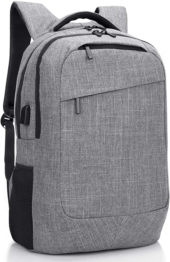SOCKO Laptop Backpack Lightweight College Backpack Computer Hiking Backpack Water-resistant Rucksack for Women/men (Grey)
