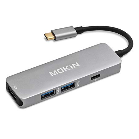 USB C Hub, Type C Hub to HDMI 2USB3.0 and PD, Multi-function USB C to HDMI Adapter for USB-C MacBook Pro,DELL XPS etc.