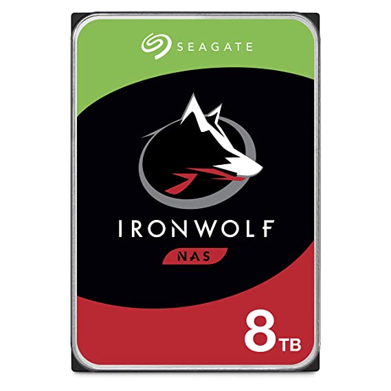 Seagate IronWolf 8TB NAS Internal Hard Drive HDD – 3.5 Inch SATA 6Gb/s 7200 RPM 256MB Cache for RAID Network Attached Storage – Frustration Free Packaging (ST8000VN004)